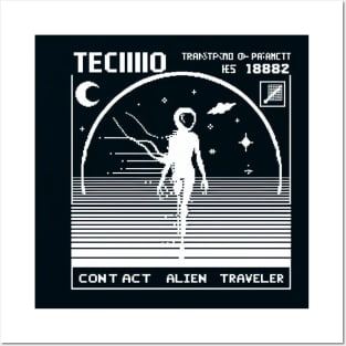 Alien Traveler Contact Posters and Art